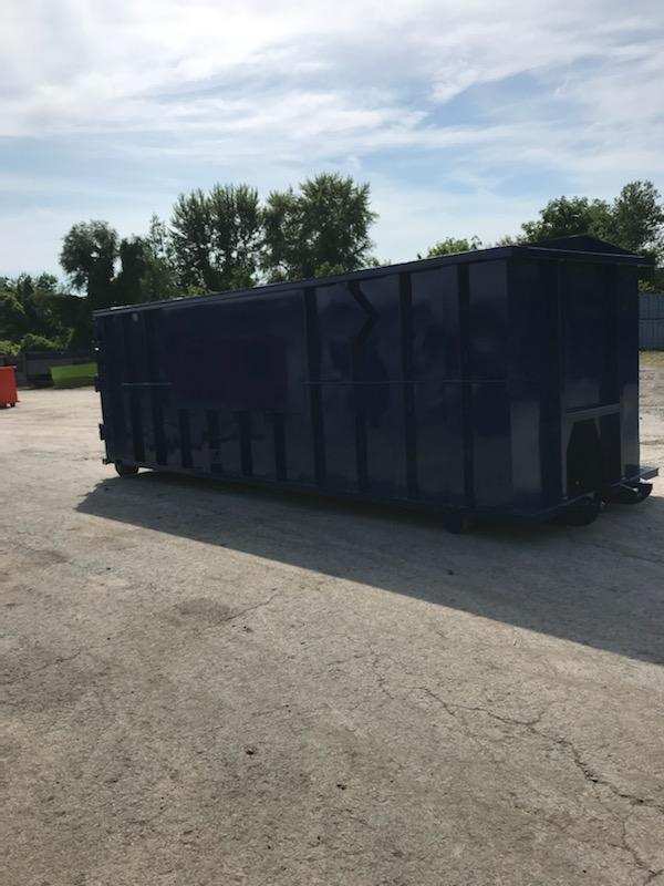 roof recycling dumpster 